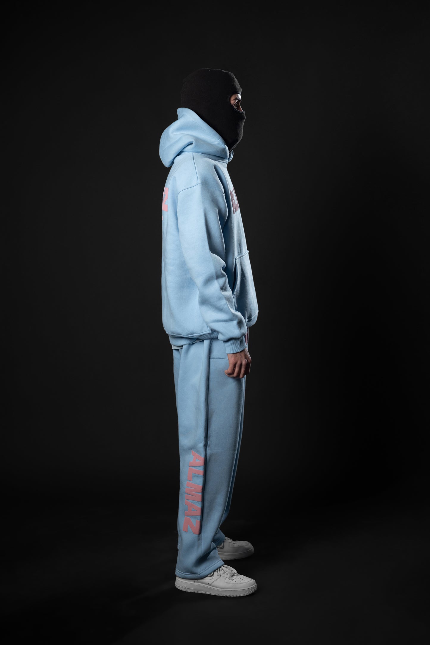 BABY BLUE AMAZ SET / PINK FONTS