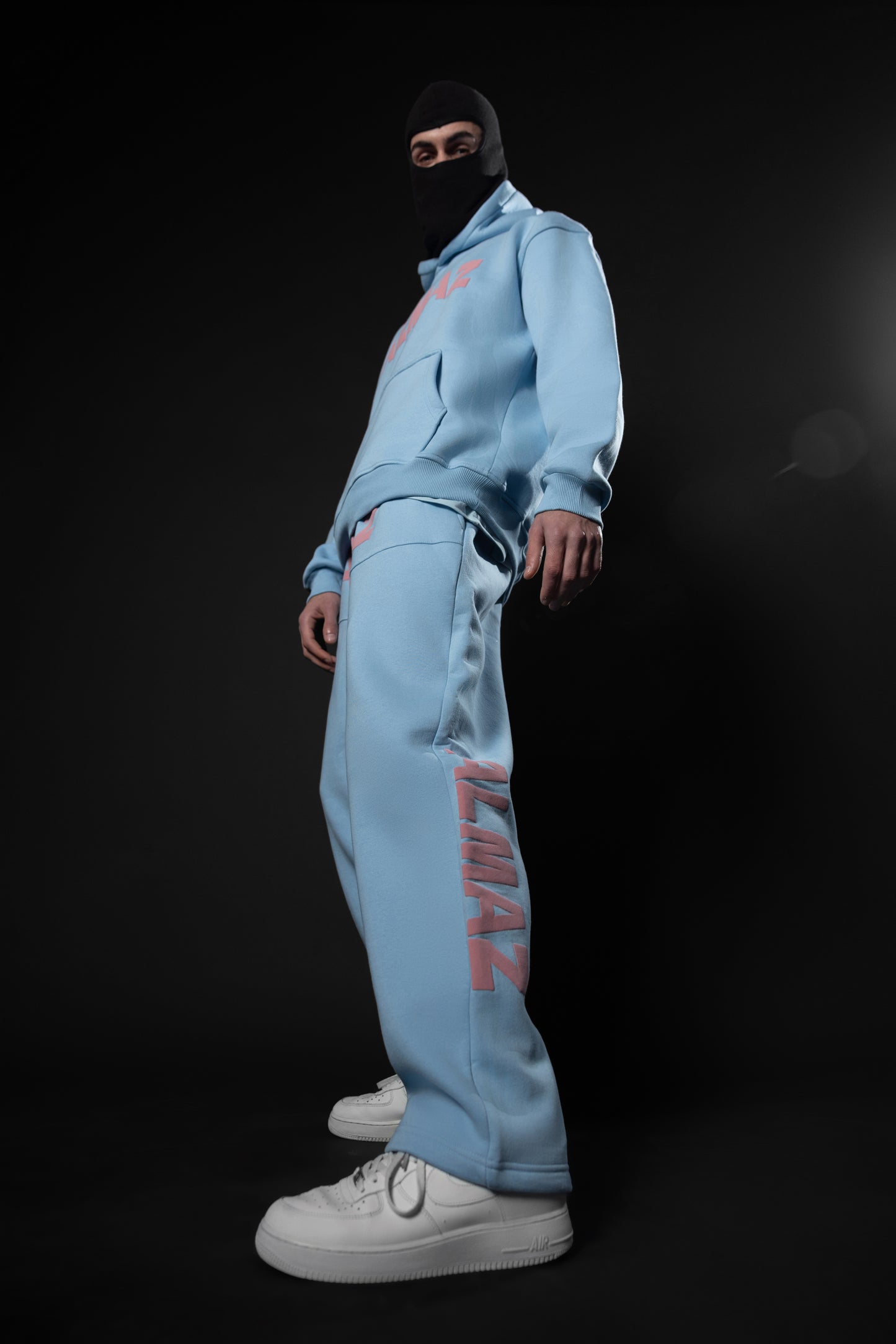BABY BLUE AMAZ SET / PINK FONTS