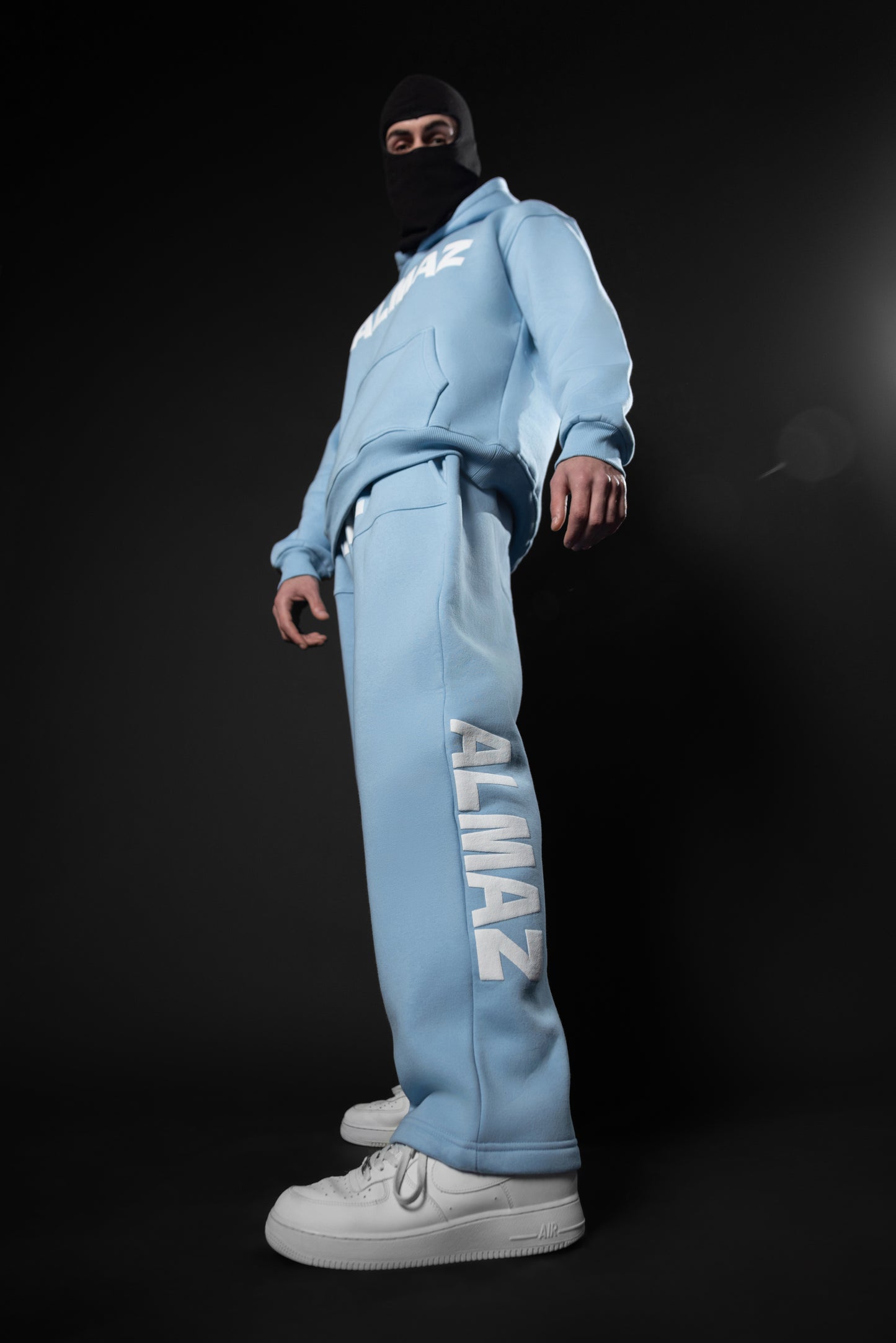 BABY BLUE ALMAZ SET / WHITE FONTS