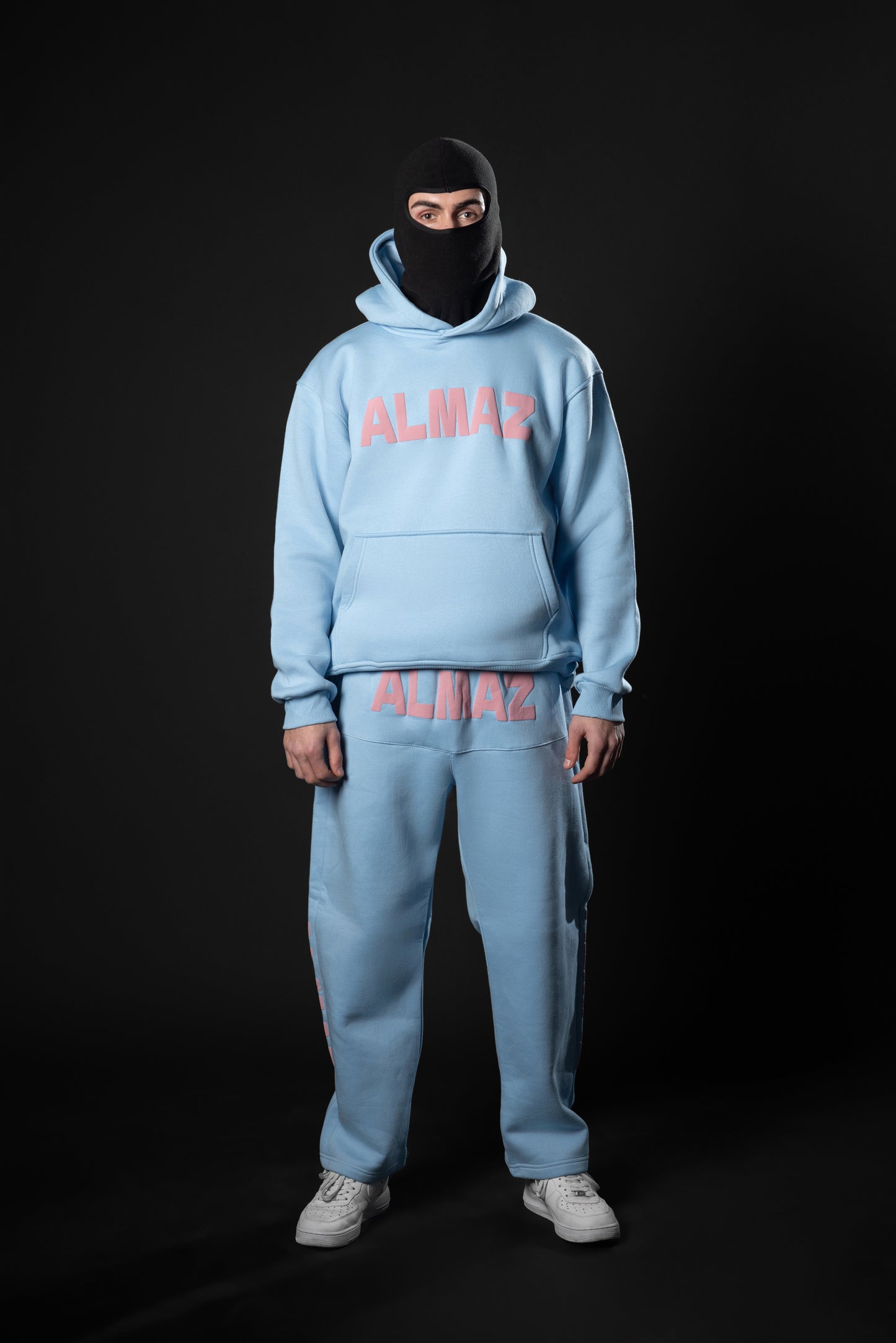 BABY BLUE AMAZ SET / PINK FONTS