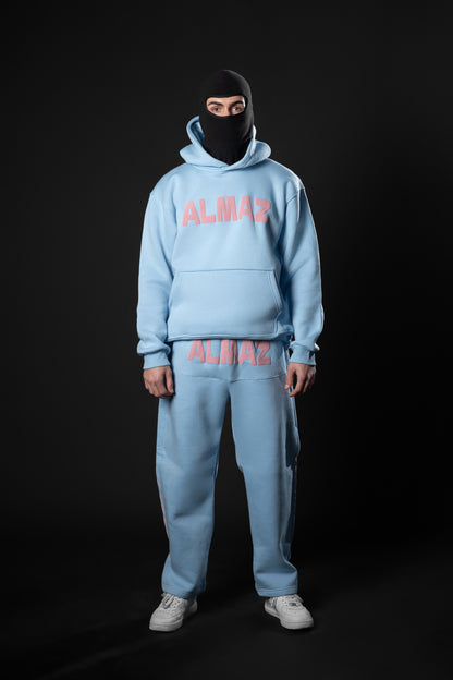 BABY BLUE AMAZ SET / PINK FONTS