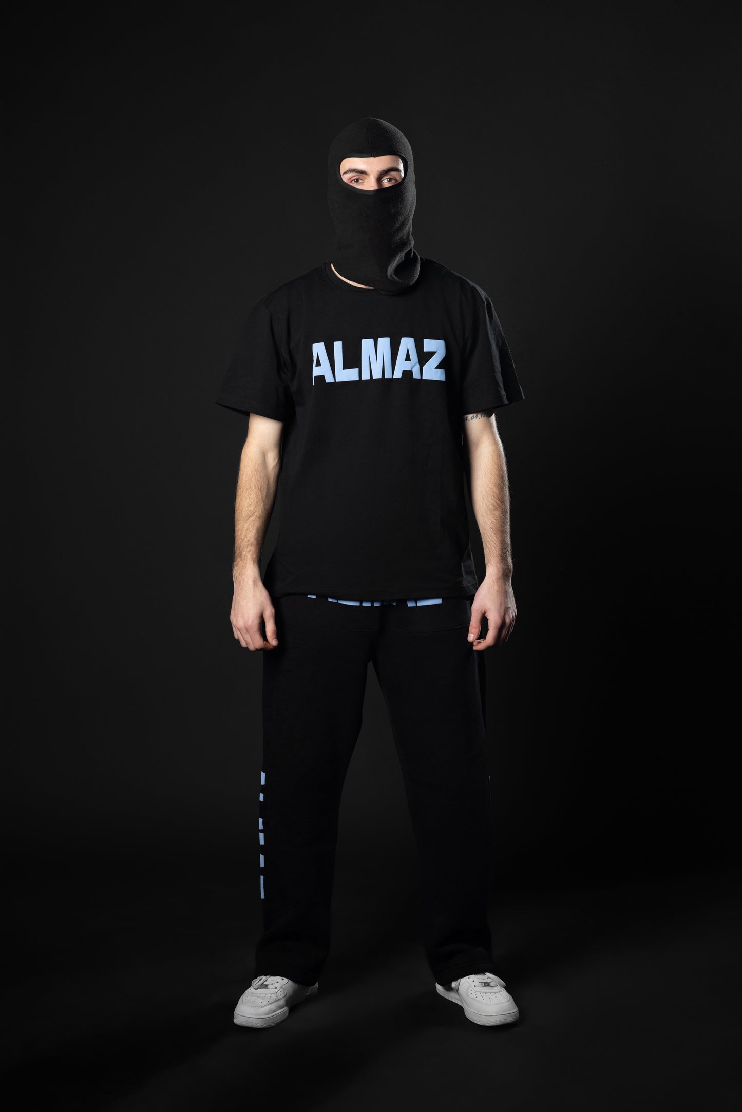 T-SHIRT / BLACK-BLUE ALMAZ SET