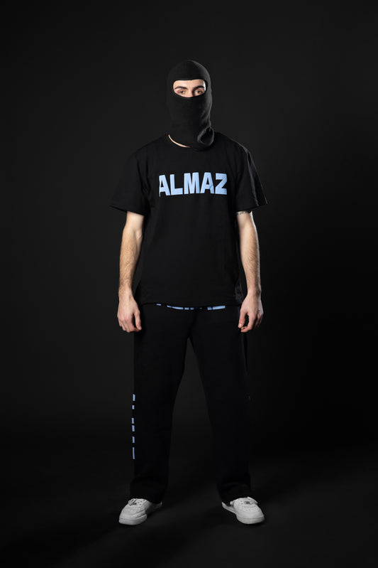 T-SHIRT / BLACK-BLUE ALMAZ SET
