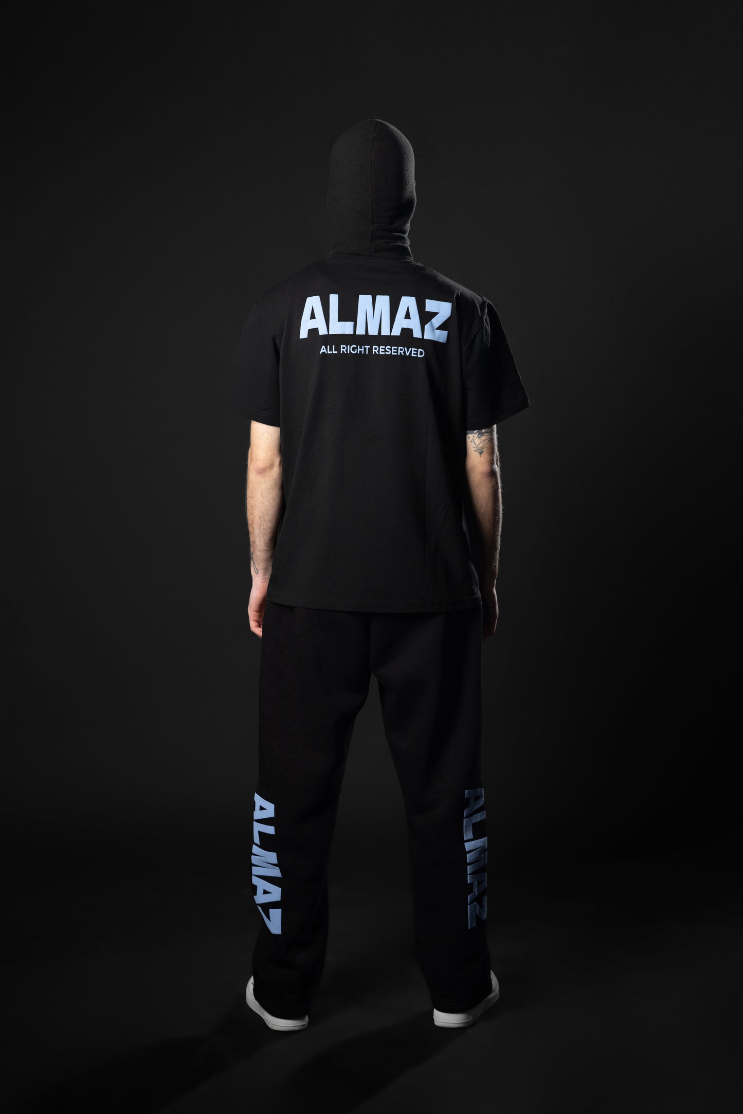 T-SHIRT / BLACK-BLUE ALMAZ SET