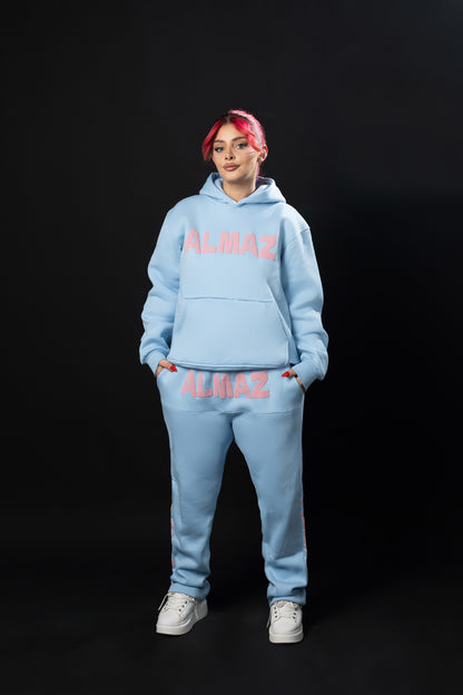 BABY BLUE AMAZ SET / PINK FONTS