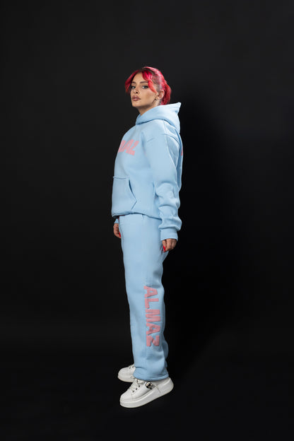 BABY BLUE AMAZ SET / PINK FONTS