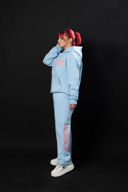 BABY BLUE AMAZ SET / PINK FONTS