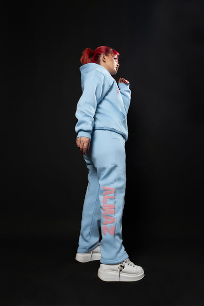 BABY BLUE AMAZ SET / PINK FONTS